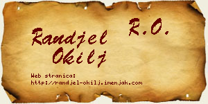 Ranđel Okilj vizit kartica